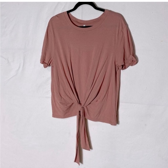 Z supply pink tie front T shirt M - Picture 2 of 13